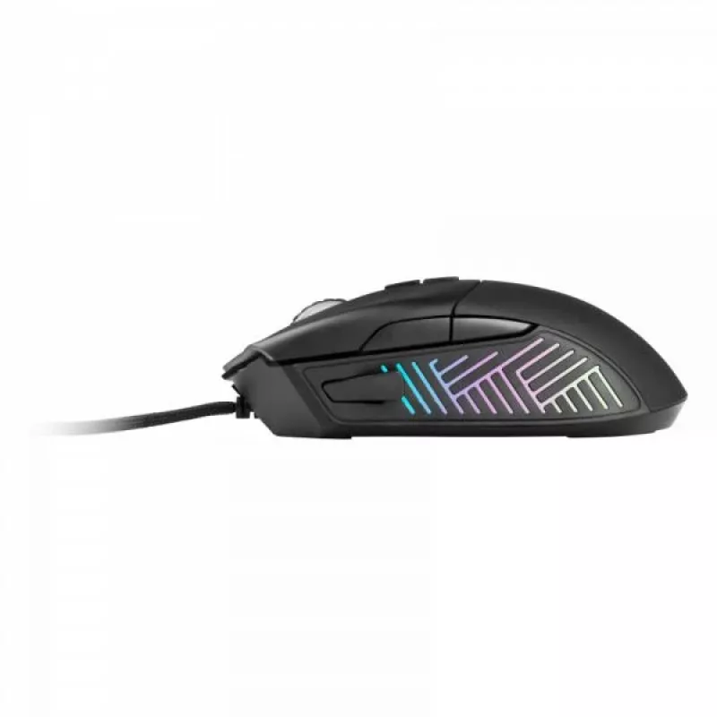 “L33T Gaming 160383 Gungnir” žaidimų pelė. 8 mygtukai, 16.000 DPI, ergonomiška, RGB