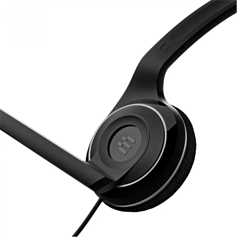 Sennheiser PC 7 USB ausinės su laidu, lankeliu, biurui/skambučių centrui, USB Type-A, juodos spalvos