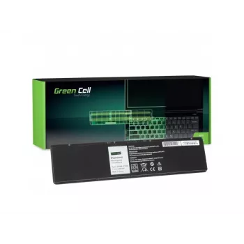 Baterija Green Cell DE93, skirta DELL Latitude E7440, Li‑Ion 7.4V 4500mAh, 4 celės, juoda
