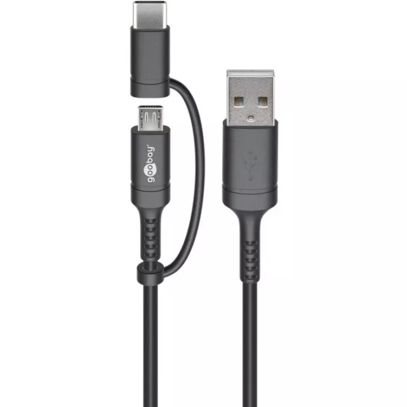 USB laidas Goobay 71892 Juodas