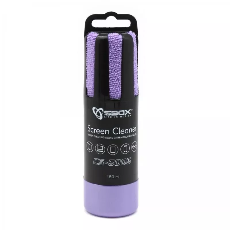Sbox CS-5005U ekrano valiklis 150 ml violetinis