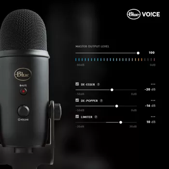 Blue Microphones Blue Microphones Yeti Microphone USB Juodaout