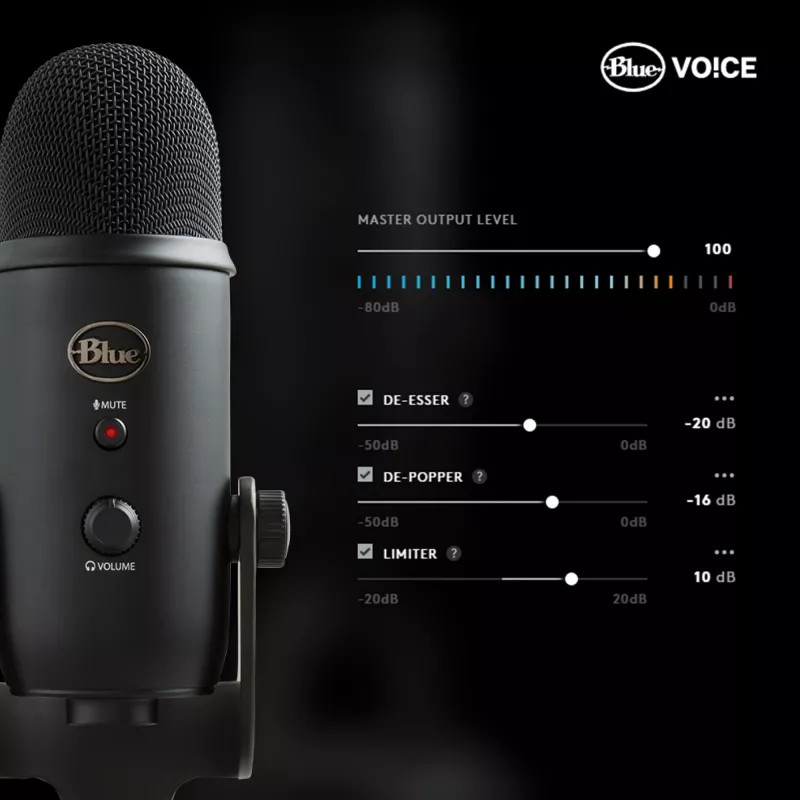 Blue Microphones Blue Microphones Yeti Microphone USB Juodaout