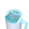 Termo puodelis su teleskopiniu šiaudeliu Kambukka Rio Tumbler 950ml Frosty Coconut