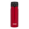 Termo butelis NOVEEN TB825 400 ml — izoliuotas nerūdijančio plieno gėrimų indas, raudonas