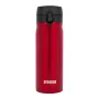 Termo butelis NOVEEN TB825 400 ml — izoliuotas nerūdijančio plieno gėrimų indas, raudonas