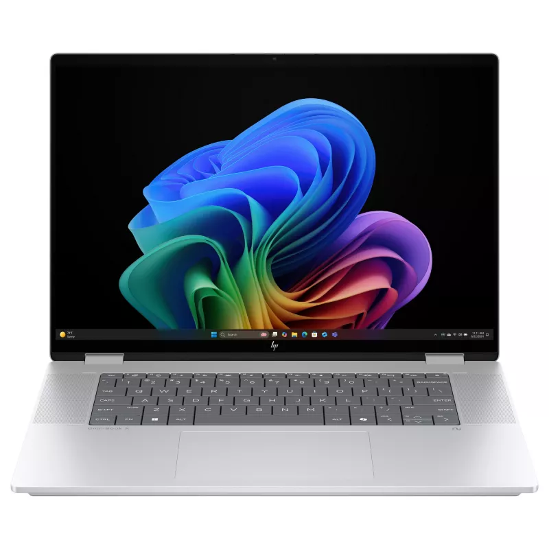 HP OmniBook X Flip Next Gen AI nešiojamas kompiuteris 16-as0054ng - Flip dizainas - Intel Core Ultra 5 226V / 2,1 GHz - Win 11 Home - Arc Graphics 130V - 16 GB RAM - 512 GB SSD NVMe - 40,6 cm (16 inch)