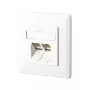 METZ CONNECT BTR IT CONNECT E-DAT C6 8/8(8) UP Cat.6 - Jungtis, Lygiagreti - RJ-45 X 2 - Balta, RAL 9010 (1307381002-I)