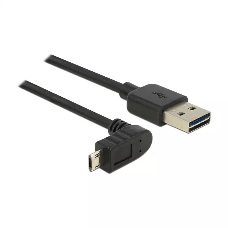 USB laidas DeLOCK 83849 USB 2.0 0,5 m USB A Micro-USB B juodas