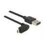 USB laidas DeLOCK 83849 USB 2.0 0,5 m USB A Micro-USB B juodas