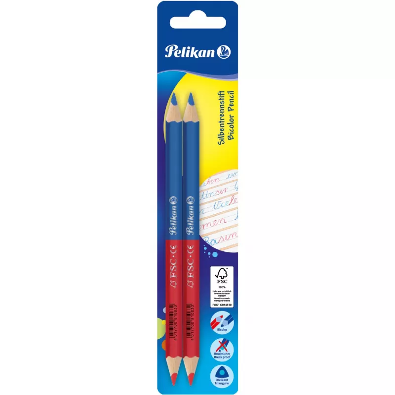 Spalvoti pieštukai Pelikan 811118 Mėlyna Raudona 2 vnt.