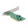 DeLOCK PCI Express 4.0 x8 kortelė su 2 vidiniais SFF-8654 4i NVMe prievadais, žemo profilio