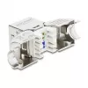 DELOCK Keystone modulis RJ45 lizdas į LSA Cat.6A be įrankių 45° kampuotas ekranuotas su metaliniu fiksatoriumi