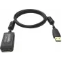 USB kabelis USB 2.0 Vision TC 5MUSBEXT+/BL Juodas 5 m