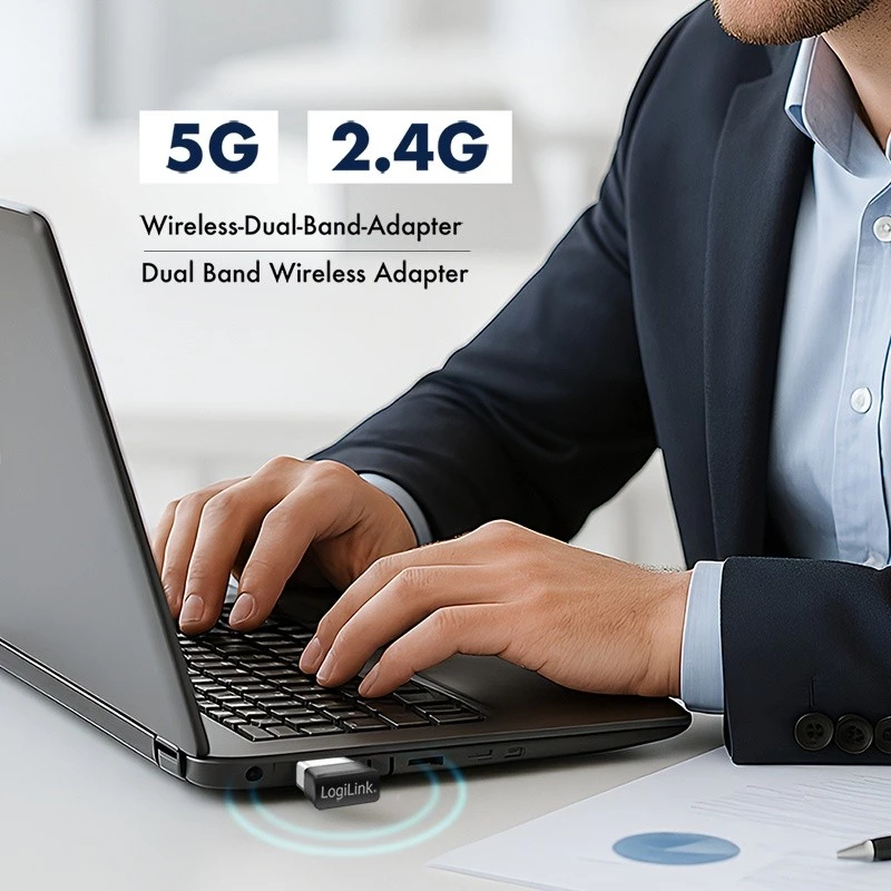 Belaidis USB WLAN adapteris, 11ac, 650 Mbit