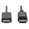 Adapter kabelis Displayport 1.2 with interlock 4K 60Hz UHD Typ DP/HDMI A M/M juodas 2 m