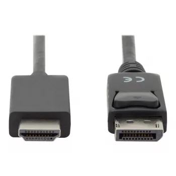 Adapter kabelis Displayport 1.2 with interlock 4K 60Hz UHD Typ DP/HDMI A M/M juodas 2 m