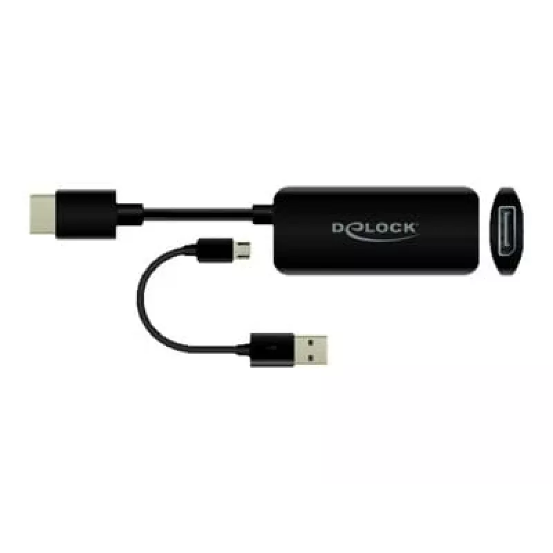 Adapteris HDMI-A kištukas į DisplayPort lizdą 4K 60 Hz DeLOCK 63206