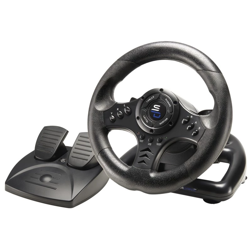 Vairas + pedalai Subsonic SA5426-NG Juodas USB 180° sukimasis