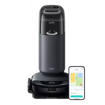Anker Eufy | Robot dulkių siurblys su viskas viename stotele | Omni S1 | Šlapias ir sausas valymas | Veikimo laikas (maks.) 216 min | 4600 mAh | 8000 Pa | Pilka