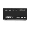 HDMI vaizdo skirstytuvas SAVIO CL-42 — 2x HDMI išėjimai, 1920x1080, 36 bitų spalvų gylis, metalinis korpusas, 5V/1A