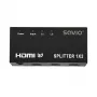 HDMI vaizdo skirstytuvas SAVIO CL-42 — 2x HDMI išėjimai, 1920x1080, 36 bitų spalvų gylis, metalinis korpusas, 5V/1A