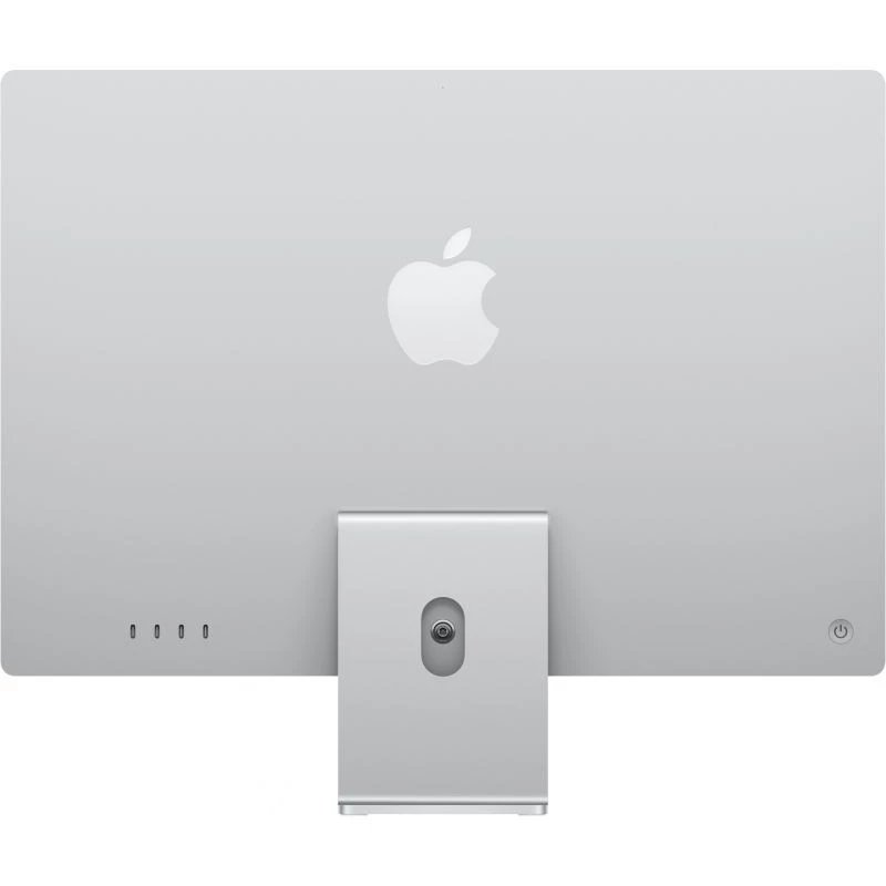 iMac Z1E2 59,62 cm 23,5 col. standartinis stiklas M4 8C CPU/8C GPU/16C N.E. 16 GB 256 GB SSD Gbit Eth MM MaKey DE sidabrinis
