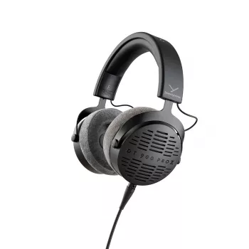 Studijinės ausinės Beyerdynamic DT 900 Pro X — aplink ausis dedamos, laidinės, 48 Ω, 5–40 kHz, 3 m nuimamas laidas, juodos