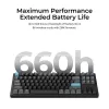 Mechaninė 80% QWERTY klaviatūra Keychron Q3 Ultra 8K – Bluetooth ir laidinė, RGB apšvietimas, juoda