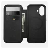 Dėklo tipo telefonų dėklas Nomad Modern Leather Folio, skirtas Apple, tinka ekranams iki 16 cm (6,3 col.), juodas