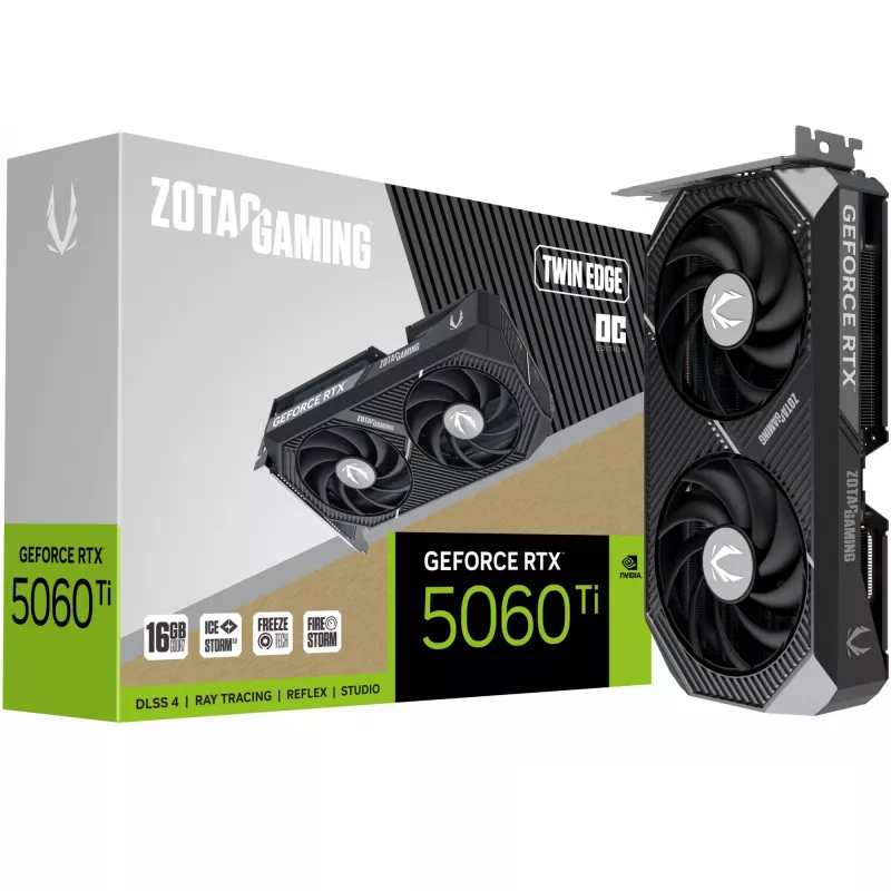 ZOTAC GAMING GeForce RTX 5060 Ti Twin Edge OC 16GB GDDR7 vaizdo plokštė