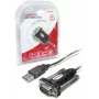 UNITEK Y-105 serial kabelis Juoda 1.5 m USB Typee-A DB-9
