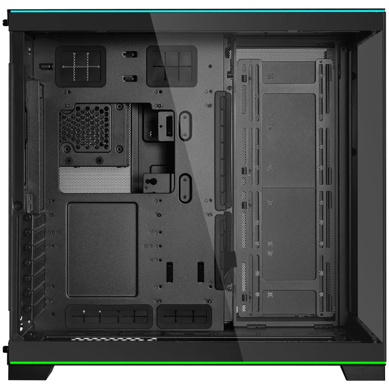 Lian Li O11DERGBX O11D EVO PC dėklas stiklinis MIDI bokštas juodas RGB grūdintas stiklas