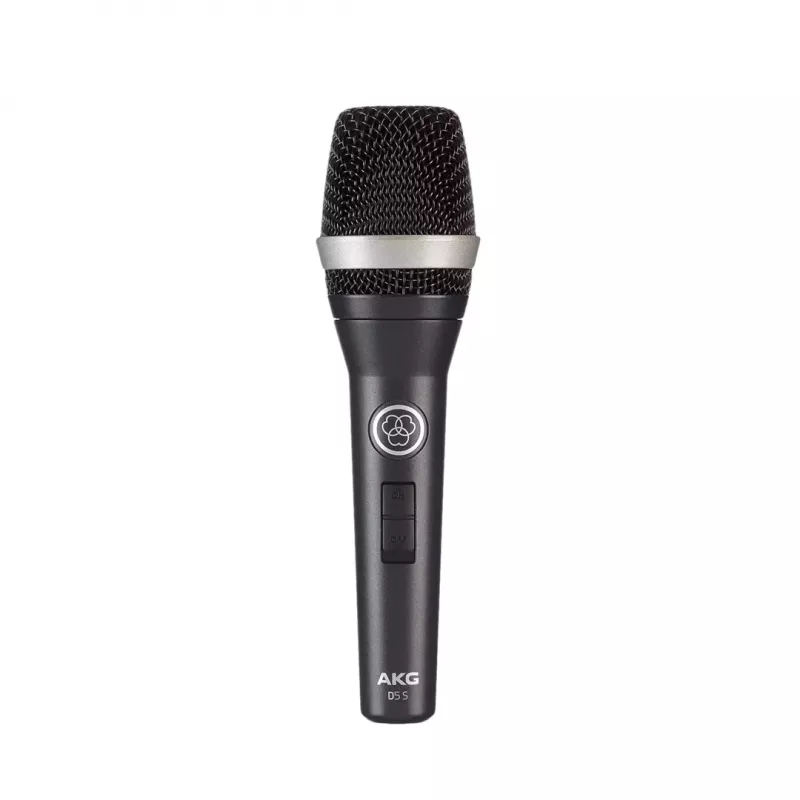 AKG D5S - mikrofonas dinaminis vokalinis, įjungimas/išjungimas