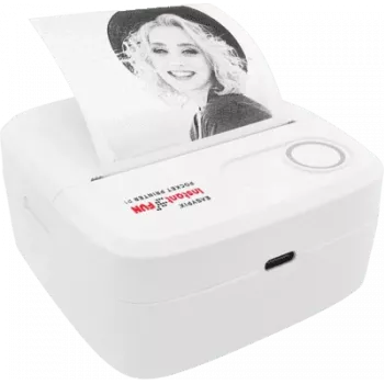 Kišeninis spausdintuvas EASYPIX InstantFUN P1 — kompaktiškas Bluetooth foto spausdintuvas, nešiojamas momentinis spausdinimas