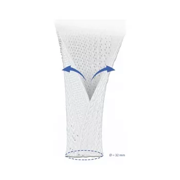 Pintas apsauginis vamzdelis DELOCK 20820 10 m x 32 mm baltas