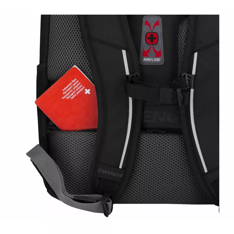 Wenger Carbon Pro verslo kuprinė su 15,6 col. nešiojamojo kompiuterio dėklu ir planšetės kišene, juoda (653129)