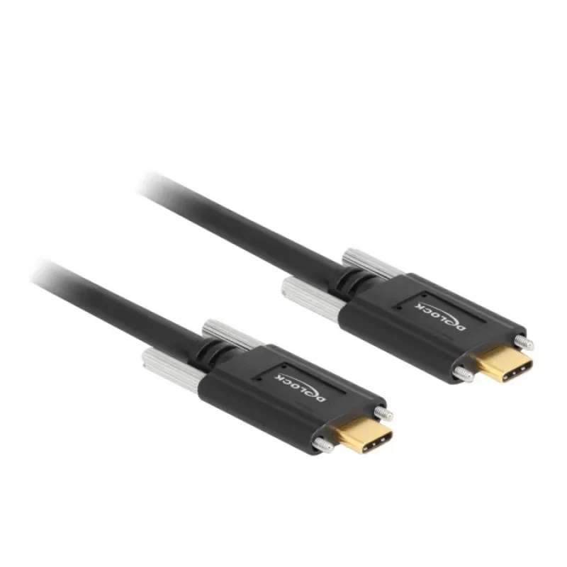 USB laidas DeLOCK 83720 USB 3.2 Gen 2 1m USB C juodas