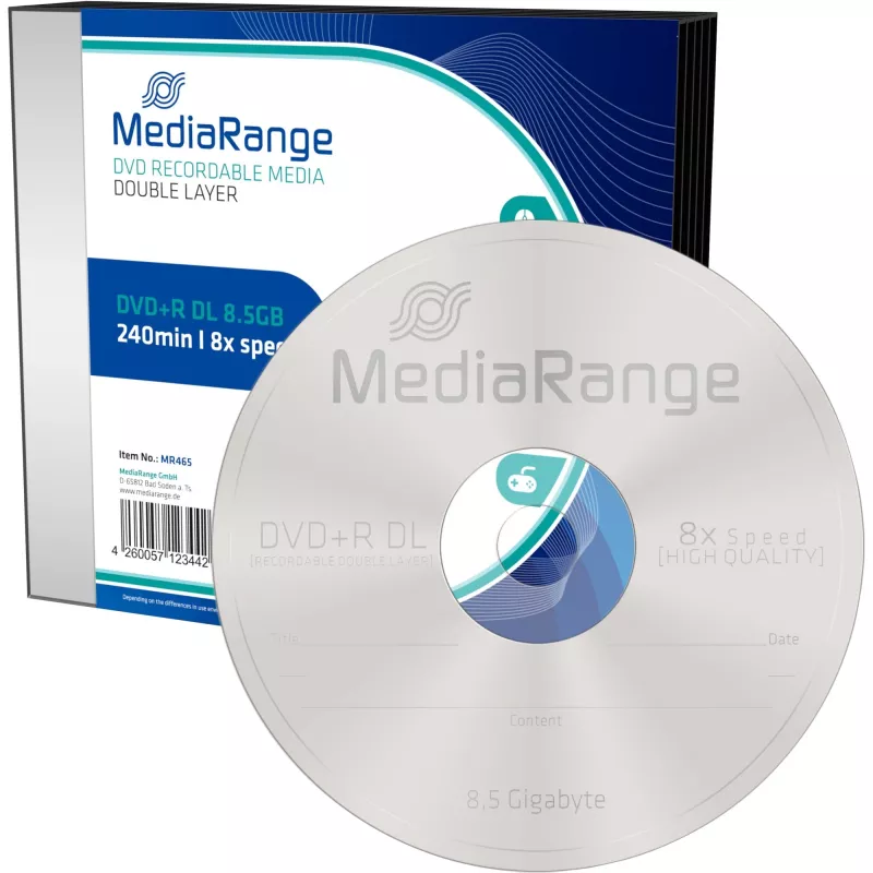 DVD+R DL MediaRange MR465 8,5 GB 5 vnt.