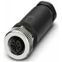 Phoenix Contact 1696439 laido jungtis M12 juoda - nerūdijantis plienas (1696439)