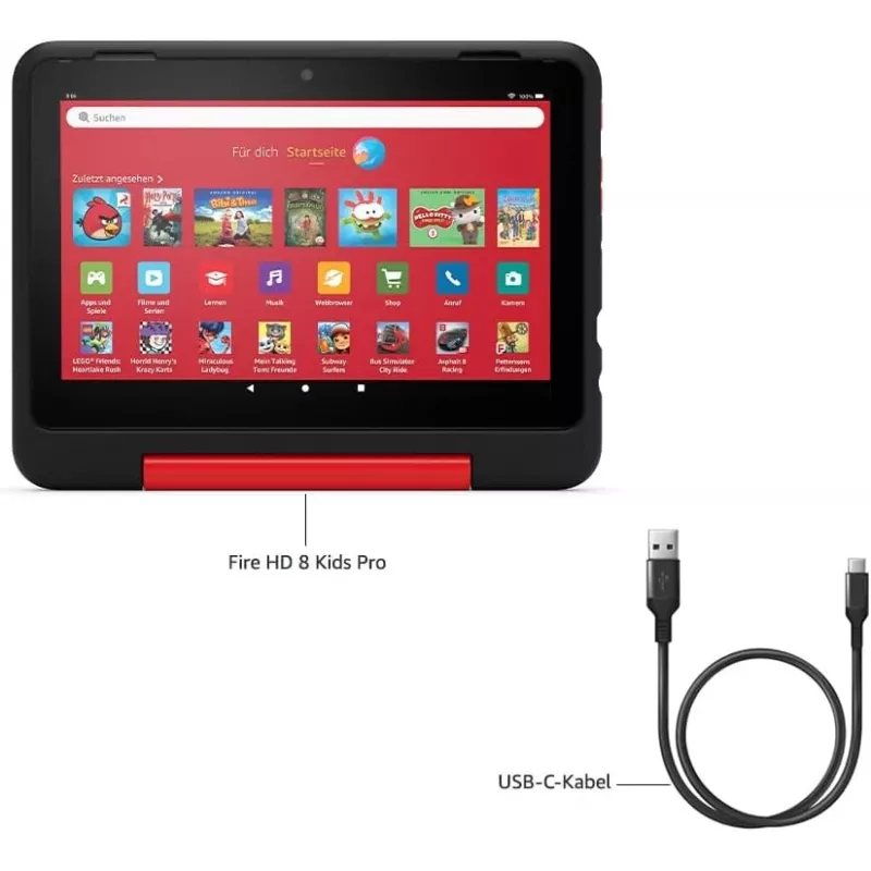 Amazon | Fire HD 8 Kids Pro (2024) | Pink | 1280 x 800 pikselių | 32 GB | Wi-Fi | 802.11ac | Bluetooth versija 5.2