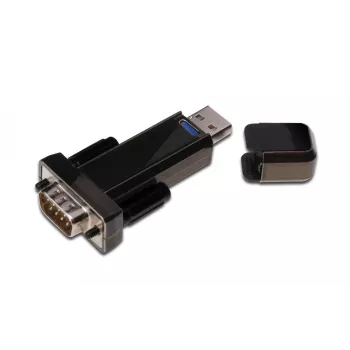 Microconnect USBADB9M kabelio lyties keitiklis USB 2.0 nuoseklioji juoda