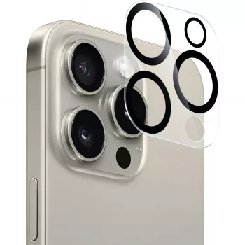 NEVOGLASS 3D Kameraschutzglas, ekrano apsauga permatoma/juoda, iPhone 17 Pro Max