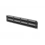 Patch panel LANBERG PPU5-2048-B 48 prievadų 2U 19 colių 5e kategorijos UTP, juoda