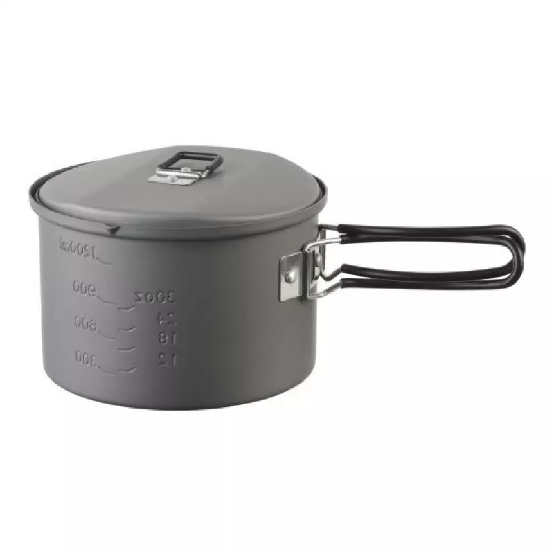 ESBIT PT1600HA stovyklavimo indų puodas 1.6 L Aliuminis, Juodas