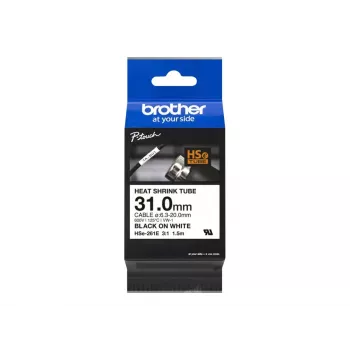 Spausdintuvo juostelė Brother HSe-261E juoda 3,1 cm x 1,5 m