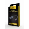 Tinklo adapteris Gembird A-USB3C-LAN-01 Type-C USB 3.2 Gen 1, Gigabit RJ-45, 0,15 m laidas, metalinis korpusas, pilka/juoda