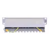 Patch panel LANBERG PPF6-9012-S, 12 prievadų, metalinis, pilkas, 1U, 215×130×44,5 mm