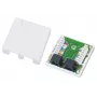 Laido jungtis Alantec GN002 2×RJ45 lizdas–lizdas balta tiesi plastikinė