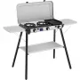 Camping Kitchen 2 Multi Cook Plus, dujinė viryklė Pilka, 2 kaitvietės 2x1,8 kW + kepimo plokštė 0,9 kW, modelis 2025